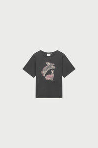 Fay Rabbit T-Shirt | Dark Antracite