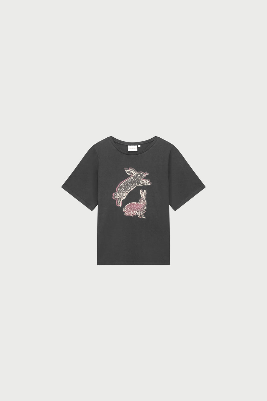 Fay Rabbit T-Shirt | Dark Antracite
