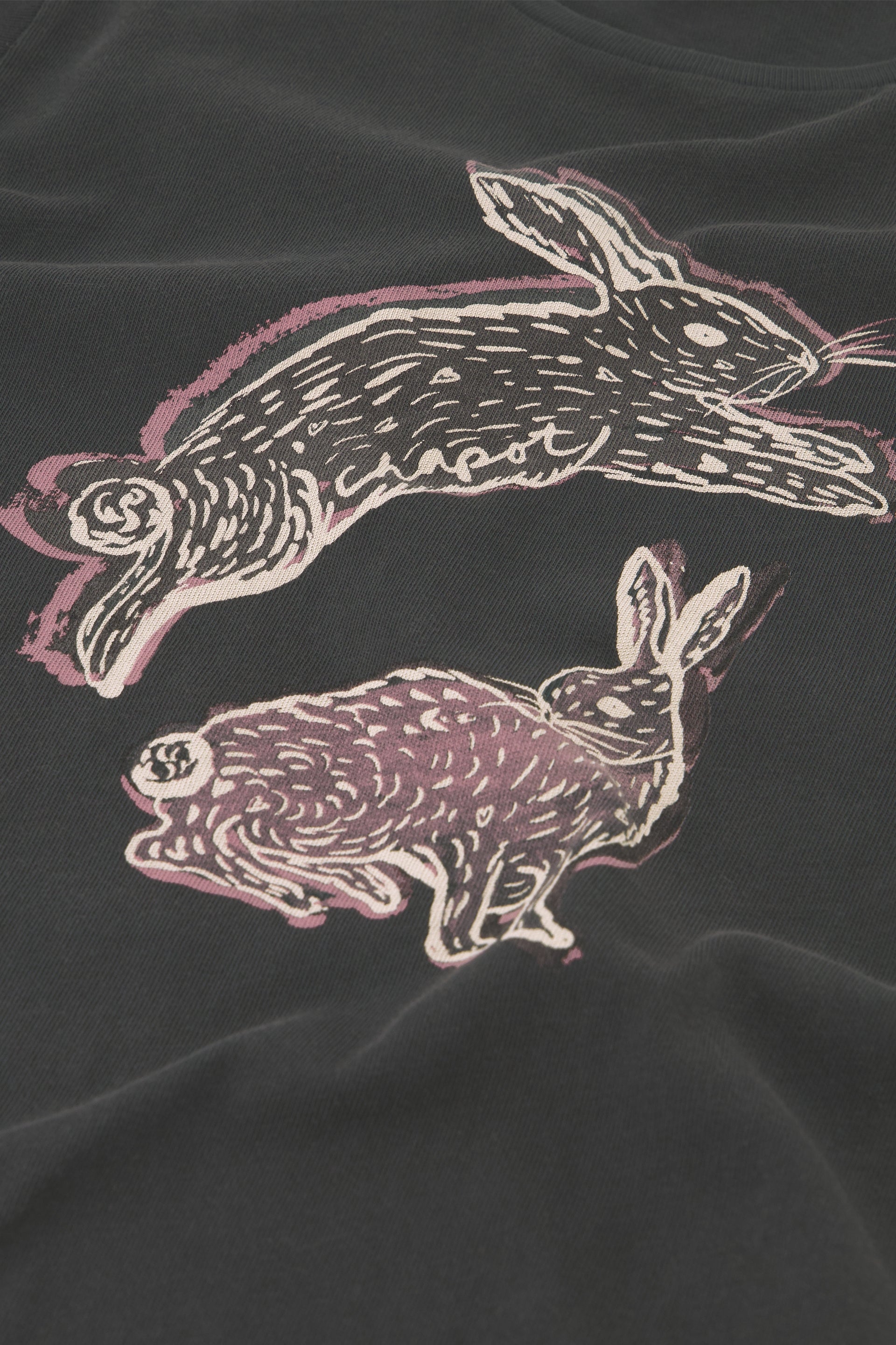 Fay Rabbit T-Shirt | Dark Antracite