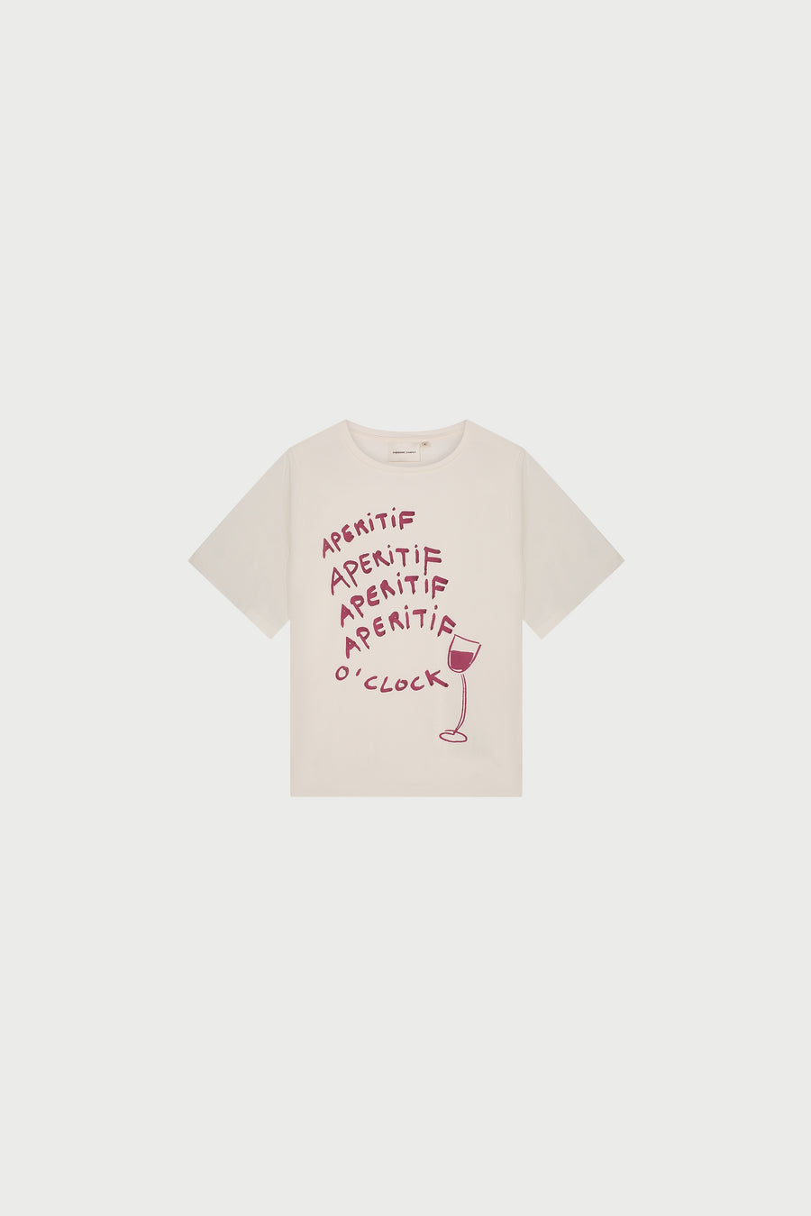 Rose Wine T-shirt | Cosy White