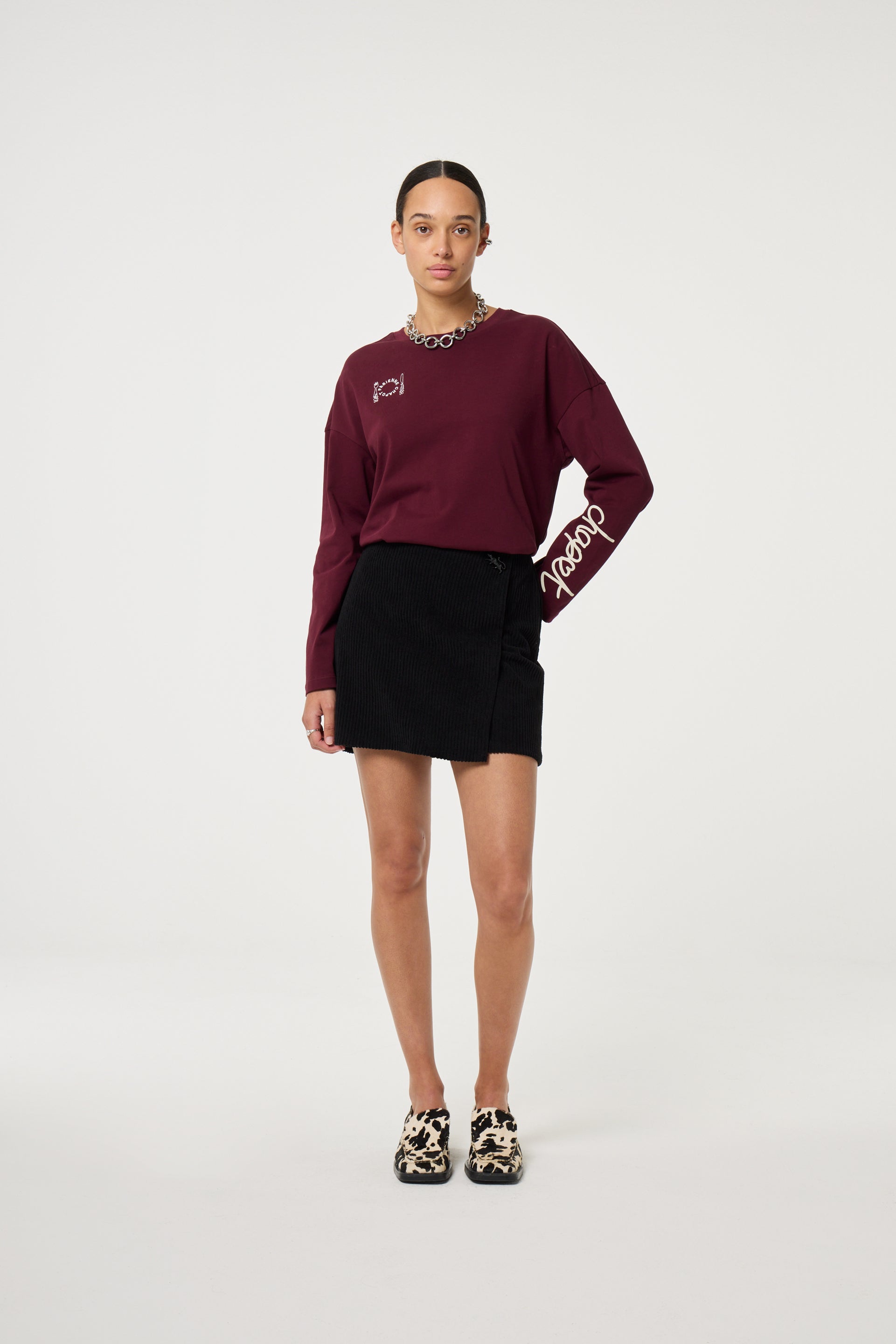 Phileine T-Shirt | Deep Burgundy