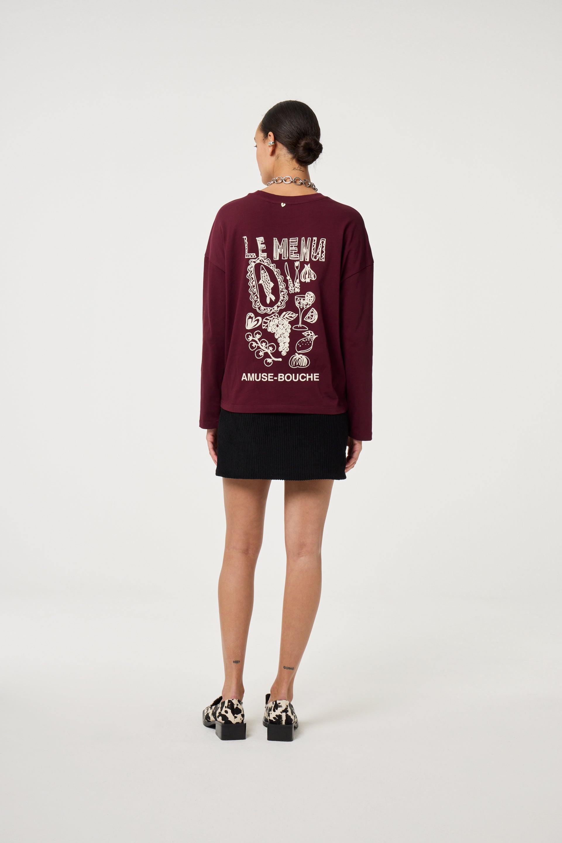 Phileine T-Shirt | Deep Burgundy