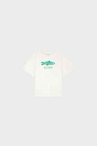 Fay T-shirt | Cosy White/Green