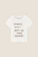 Gwen Slogan T-shirt | Cosy White