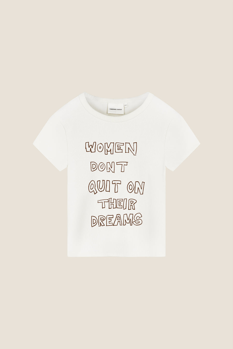Gwen Slogan T-shirt | Cosy White
