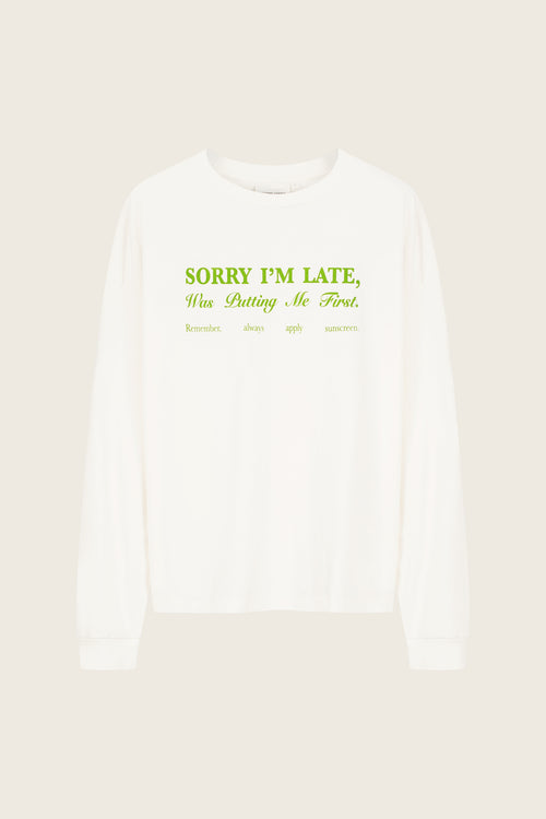 Madeleine Slogan T-shirt | Cosy White