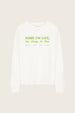 Madeleine Slogan T-shirt | Cosy White