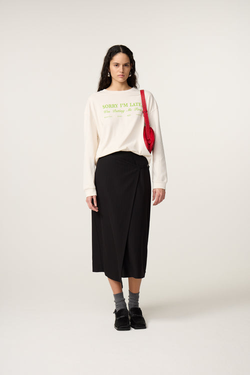 Madeleine Slogan T-shirt | Cosy White