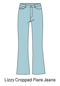 Lizzy Cropped Flare | Light Wash