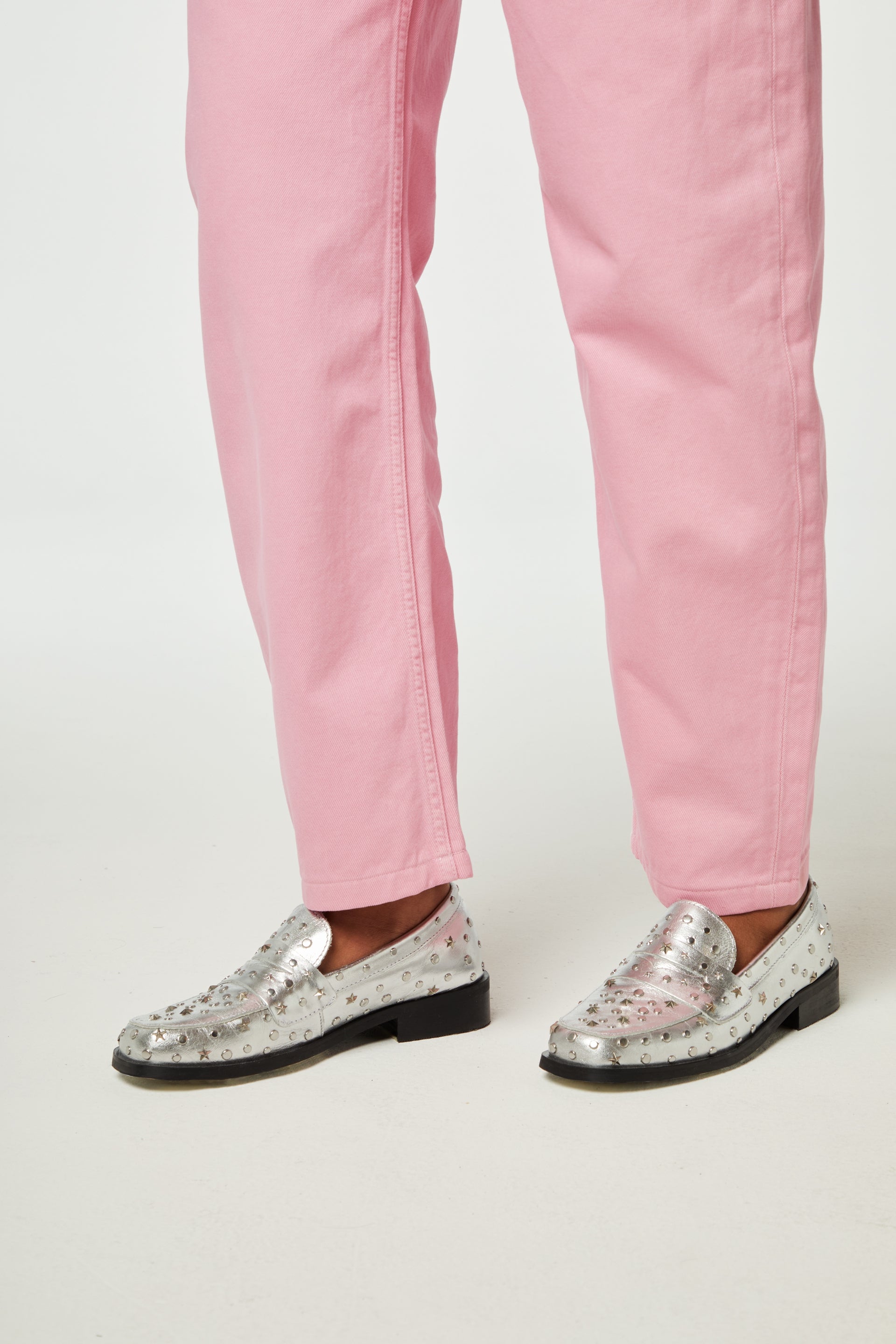 Pim Studs Loafer | Silver