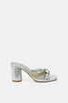 Monica Knot Mule | Silver-Gold