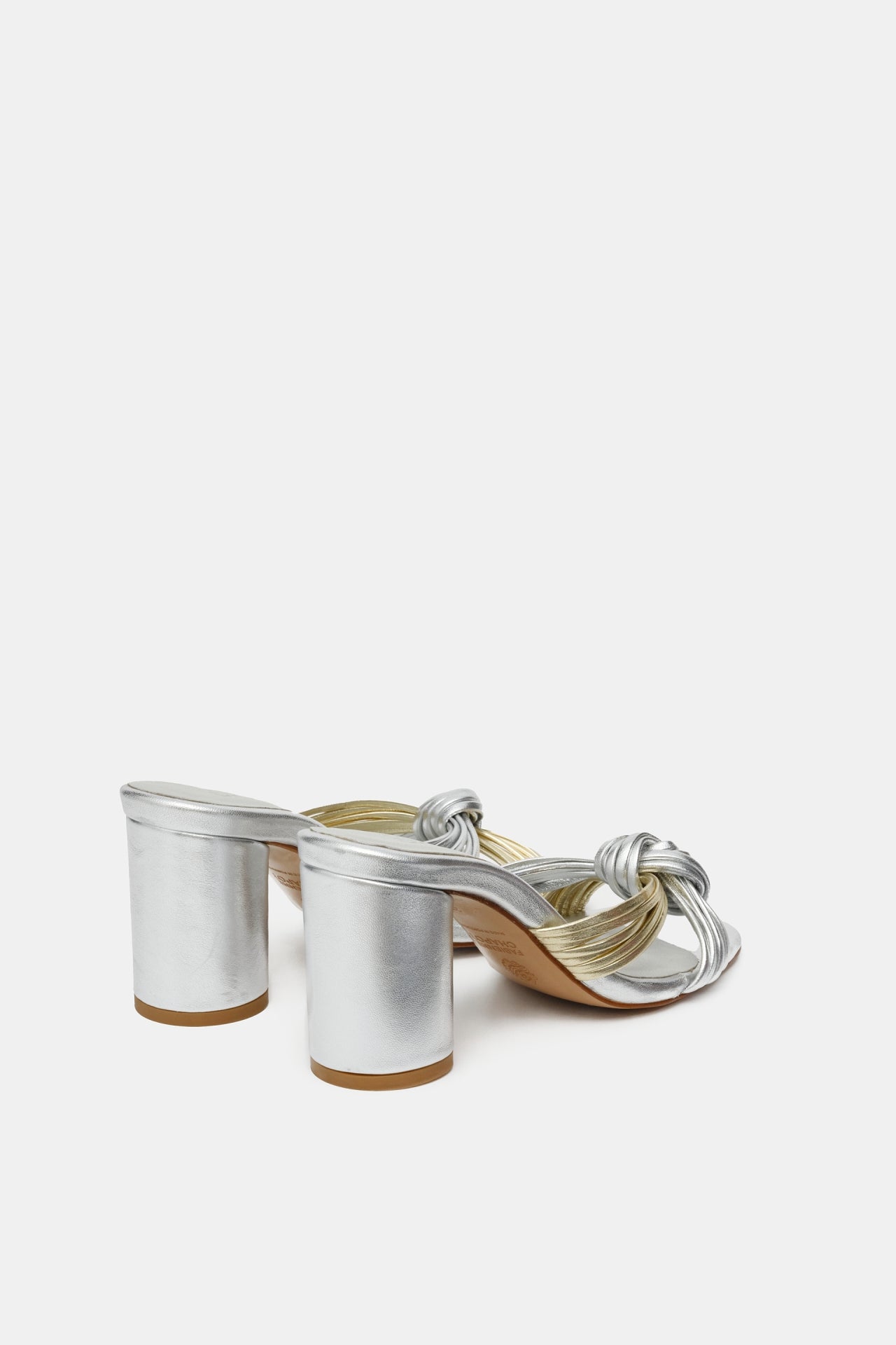 Monica Knot Mule | Silver-Gold