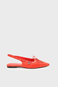 Sailor Slingback Flat | Tangerine Tango