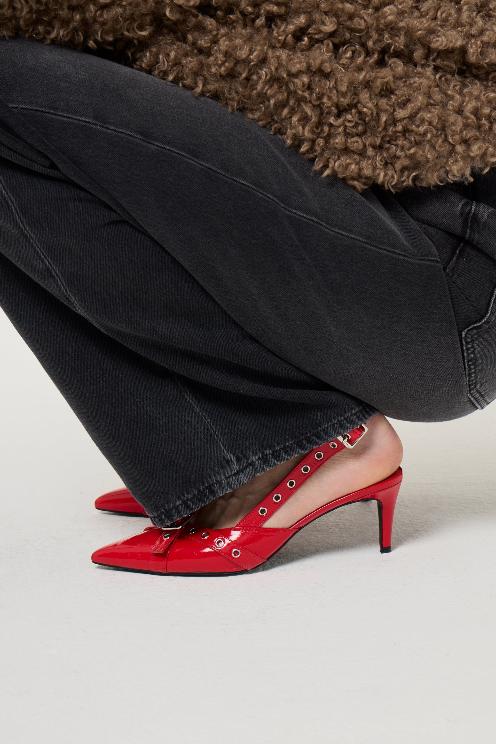 Mary Pump | Disco Red