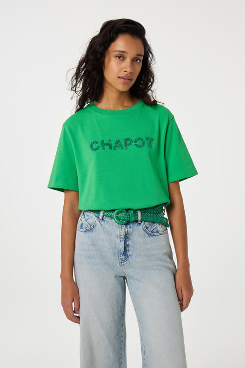 Raffia Belt | Green Glow