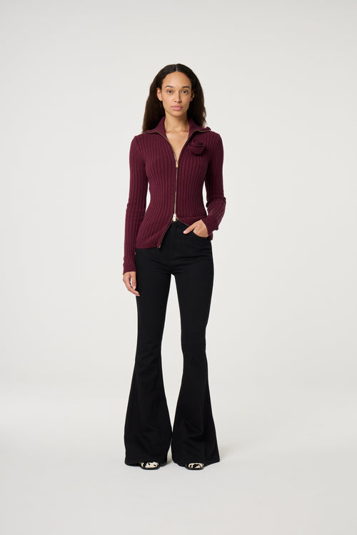 Vesta Cardigan | Deep Burgundy