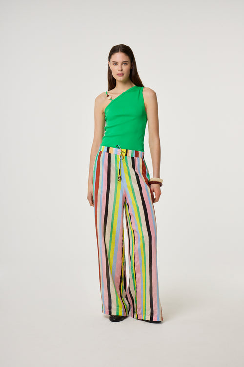 Praia Trousers | Light Blue/Navy