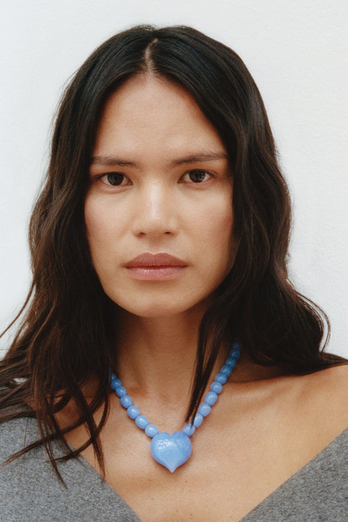 Statement Love Necklace | Riad Blue