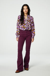 Lucky Blouse | Cookie Caramel/Grape