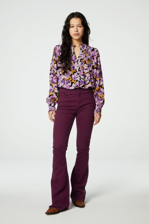 Lucky Blouse | Cookie Caramel/Grape