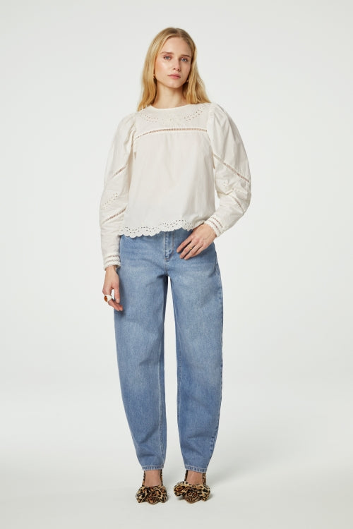 Raja Top | Cream White