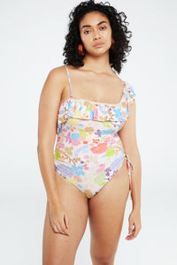Sayone Swimsuit | Cream White/Pink Pap