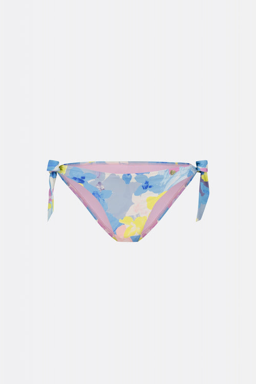 Beline Bikini Bottom | Cream White/Pool Blu