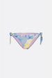 Beline Bikini Bottom | Cream White/Pool Blu