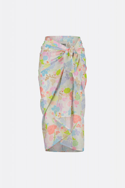 Sacha Sarong | Cream White/Pink Pap