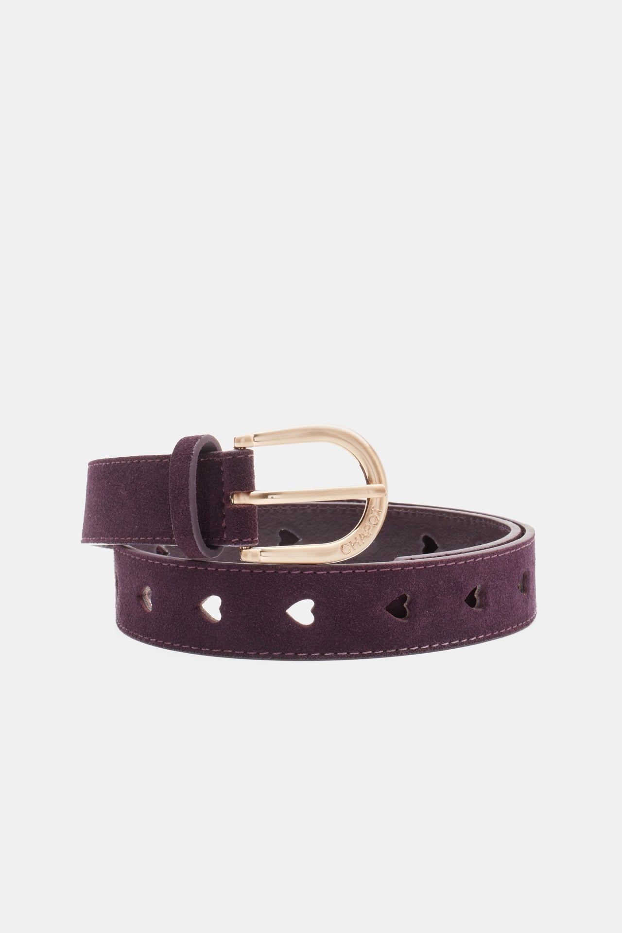 Cut It Out Heart Belt | Eggplant