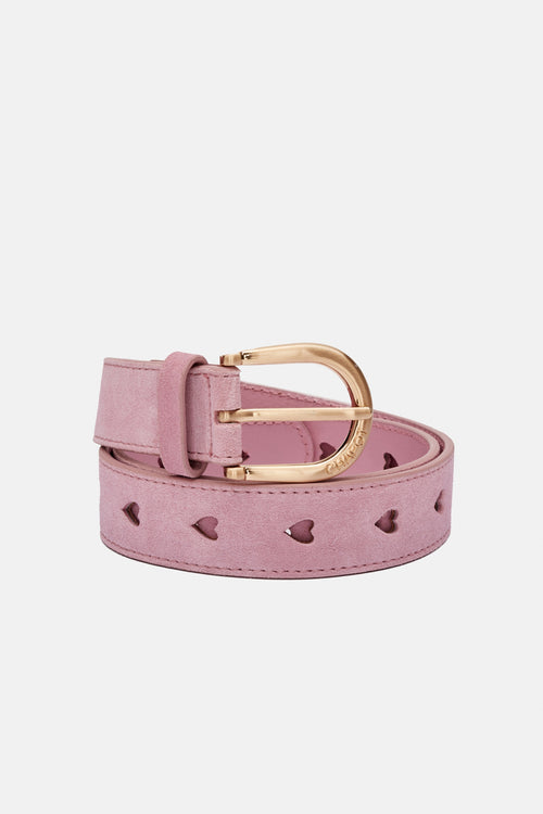 Cut It Out Heart Belt | Pink Candy