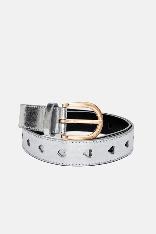 Cut It Out Heart Belt | Silver