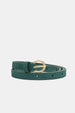 Cut It Out Small Heart Belt | Bottle Green