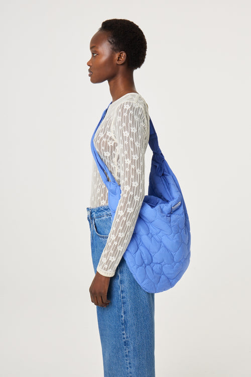 Fabio Maxi Nylon Bag | Marina Blue