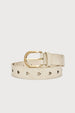 Cut It Out Heart Belt | Cosy White