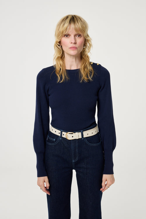Cut It Out Heart Belt | Cosy White