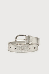 Cut It Out Heart Belt | Silver