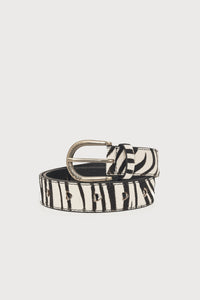 Hairy Belt | Black/Cosy White