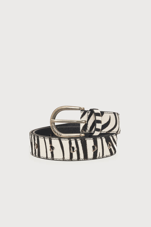 Hairy Belt | Black/Cosy White