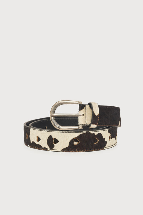Hairy Belt | Cosy White/Black