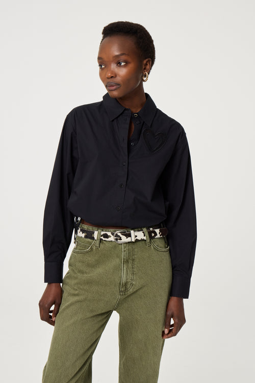 Hairy Belt | Cosy White/Black