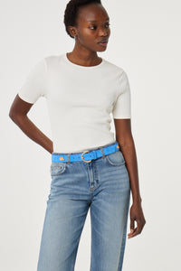 Studded Marina Belt | Marina Blue
