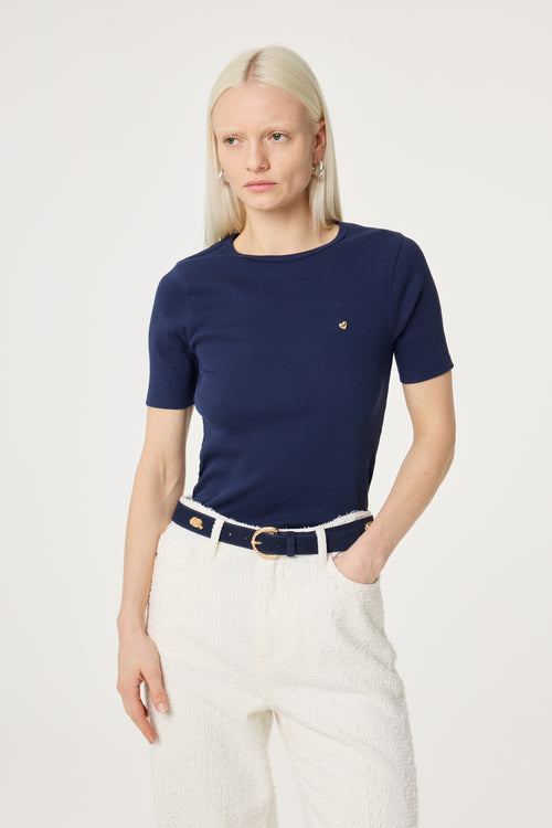 Studded Marina Belt | Maritime Blue