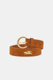 Studded Leopard Belt | Burnt Sugar