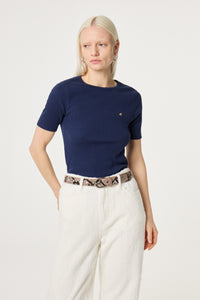 Cut it Out Heart Belt Leather | Beige