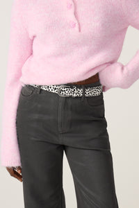 Hairy Belt | Cosy White/Black