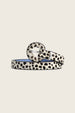 Hairy Small Belt | Cosy White/Black