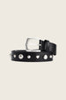 Play Of Studs Belt Leather | Black