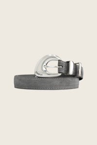Precious Pebble Belt Suede | Office Grey