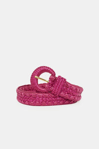 Raffia Belt | Pink Craze